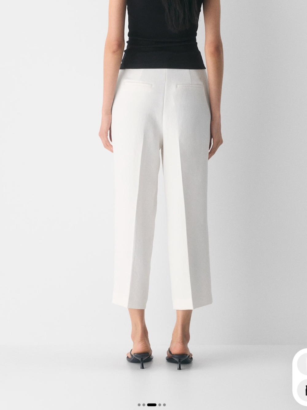 NWT Aritzia Wilfred effortless cropped pants in light birch - Picture 2 of 6